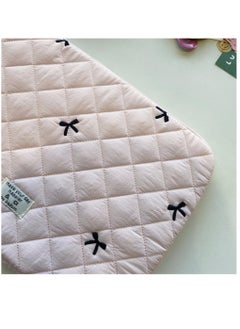 Excefore Puffy Laptop Sleeve Case Cute Quilted Computer Bag, 13 Inch Bow Embroidery Printed Laptop Carrying Cases, Coquette Aesthetics Protective Cover, Compatible with 11" 13" 15" Notebook  - Image 5