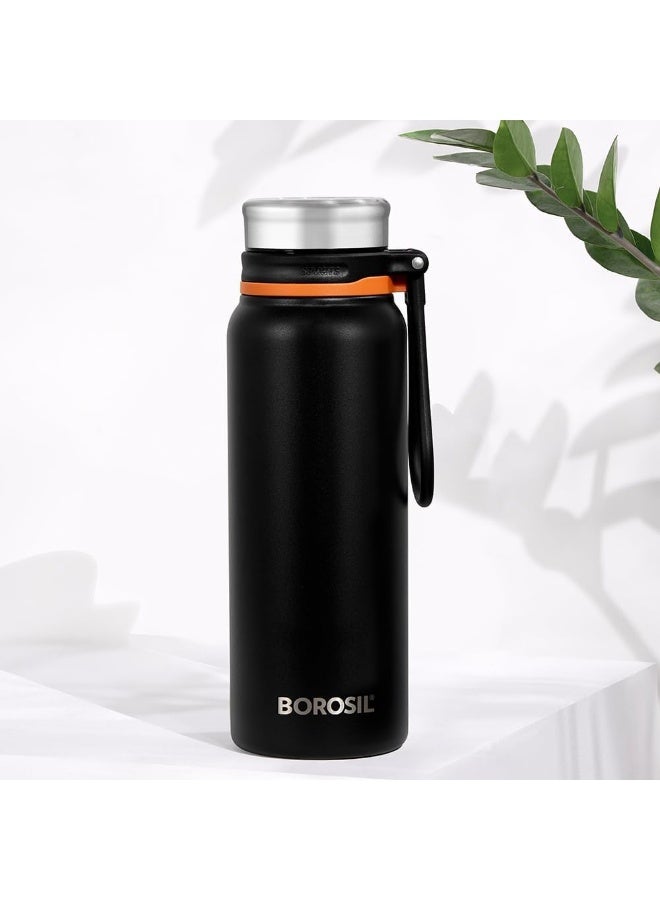 Borosil Vacuum Aquafit Bottle Black 830 Ml - Image 2