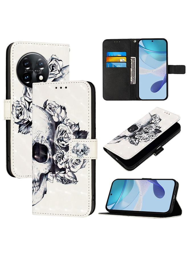 اس-توب جراب هاتف OnePlus 11 من الجلد بتصميم أفقي ثلاثي الأبعاد - Image 1