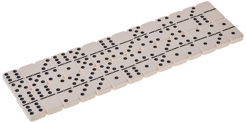 CHH Double 6 Jumbo Size Domino Tiles with Spinner in Vinyl Case Black - Image 2