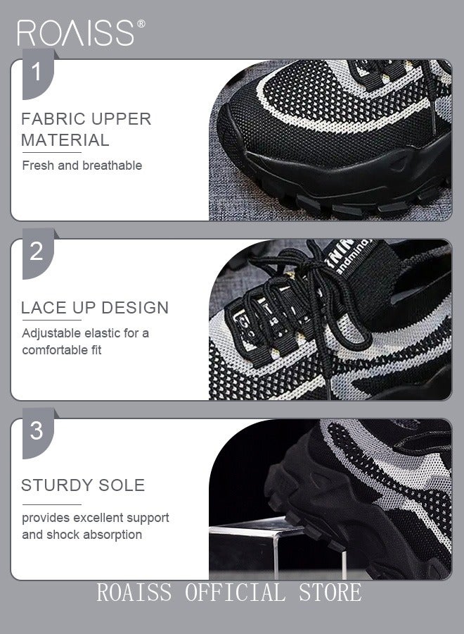 roaiss Colorblock Running Shoes for Women Sneakers Breathable Mesh Surface Trainers Casual Jogging Walking INS Trendy Casual Lightweight Comfy  for Young Ladies Students Teenagers All Seasons Wearable - Image 3