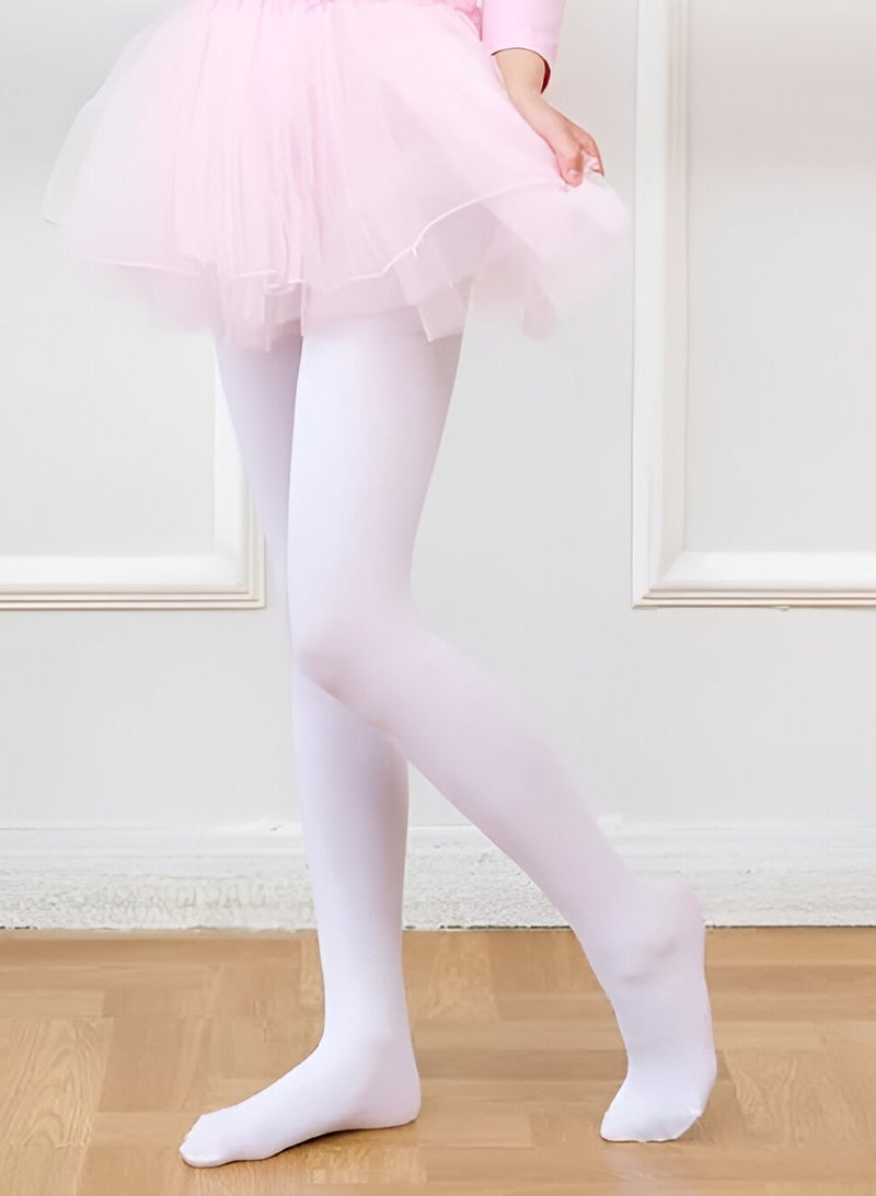 6pcs Girls Nylon Leggings Pants Dance Costume School Wear Casual Dress White Size S .M .L  - Image 5