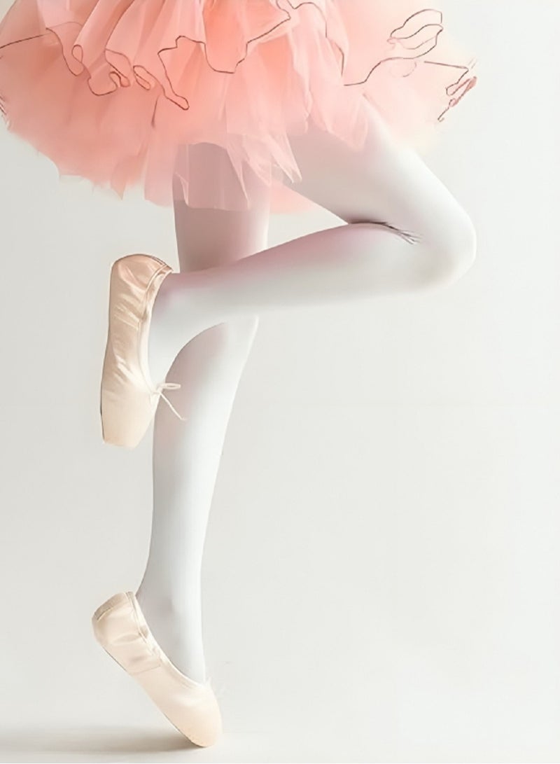 6pcs Girls Nylon Leggings Pants Dance Costume School Wear Casual Dress White Size S .M .L  - Image 4