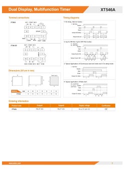 Selec DUAL DISPLAY 33 digit Single set point Digital Timer Selec XT546A  - Image 3