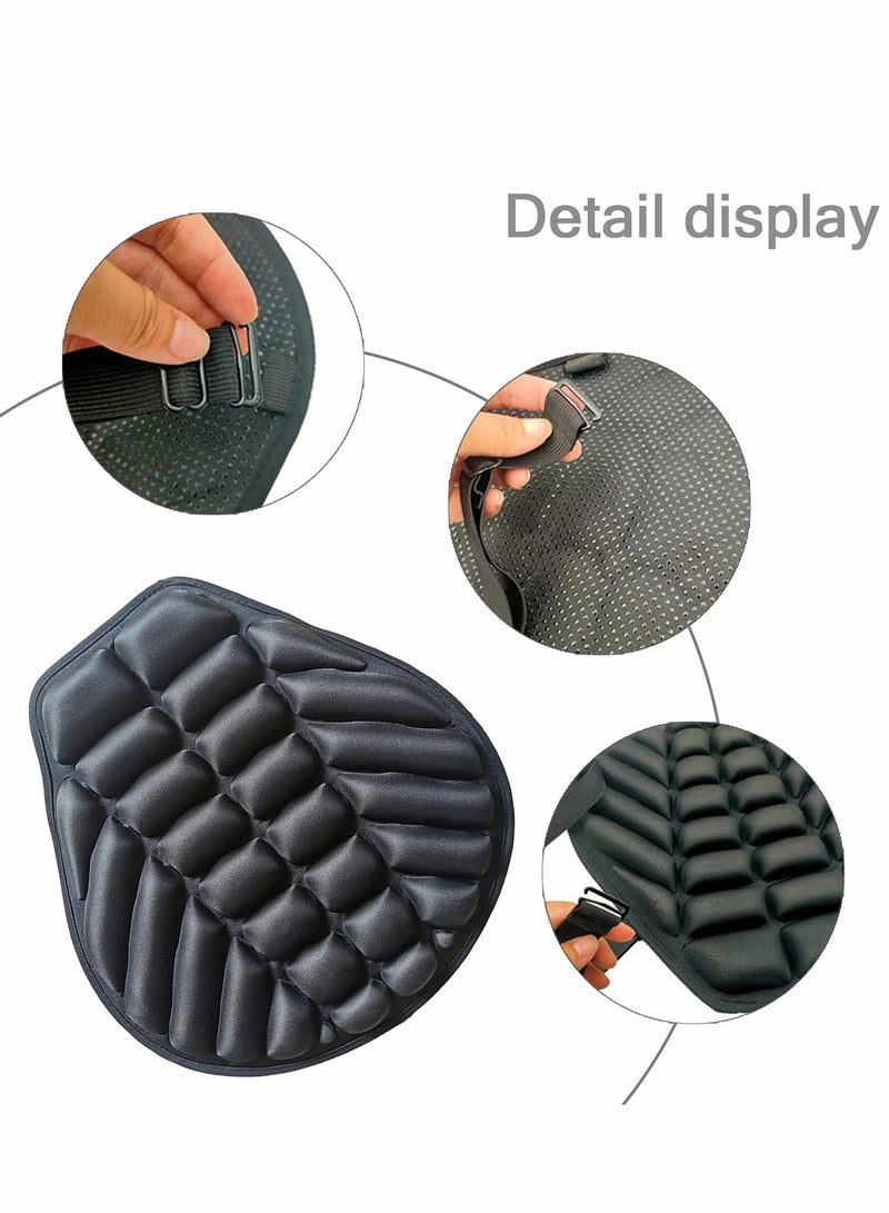 SOLARAE Motorcycle Gel Seat Pad, Motorcycle Seat Cushion, Pressure Relief Seat Pad Protector for Cruiser Touring Saddles - Image 5