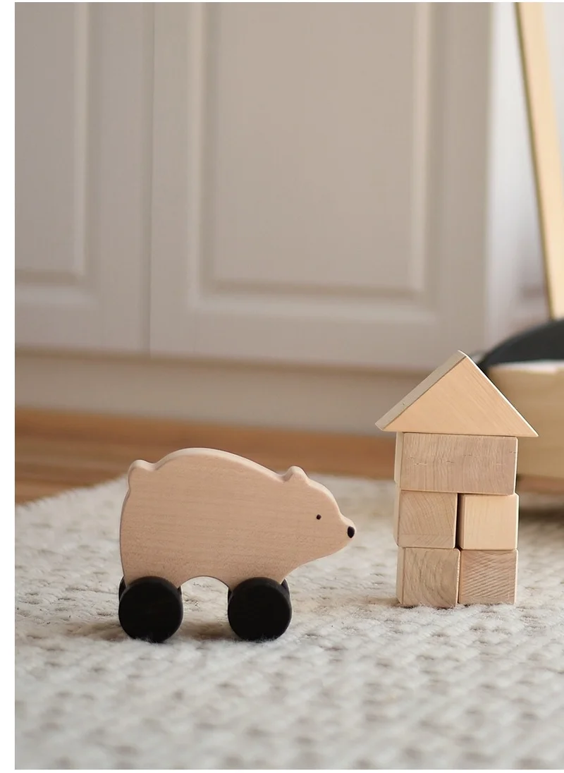 sabo concept SABO Concept - Wooden Toy Rolling Bear (Wood)