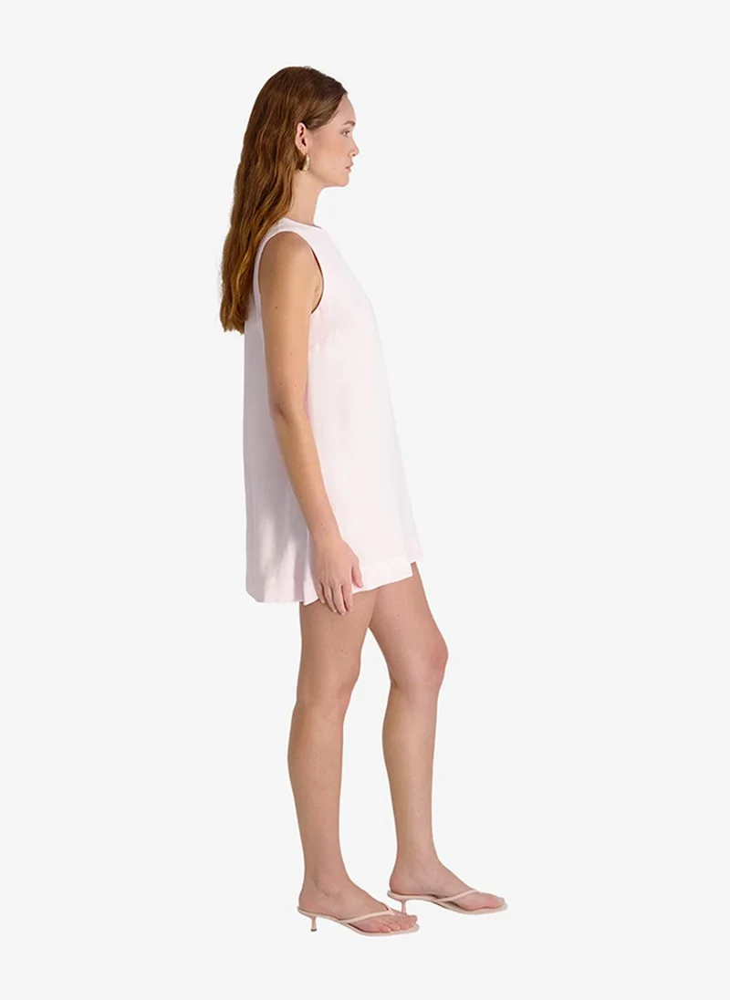 French Connection Summer White Women's Summer White Cooper Linen Slvls Mini Dress for Women | Best Price UAE