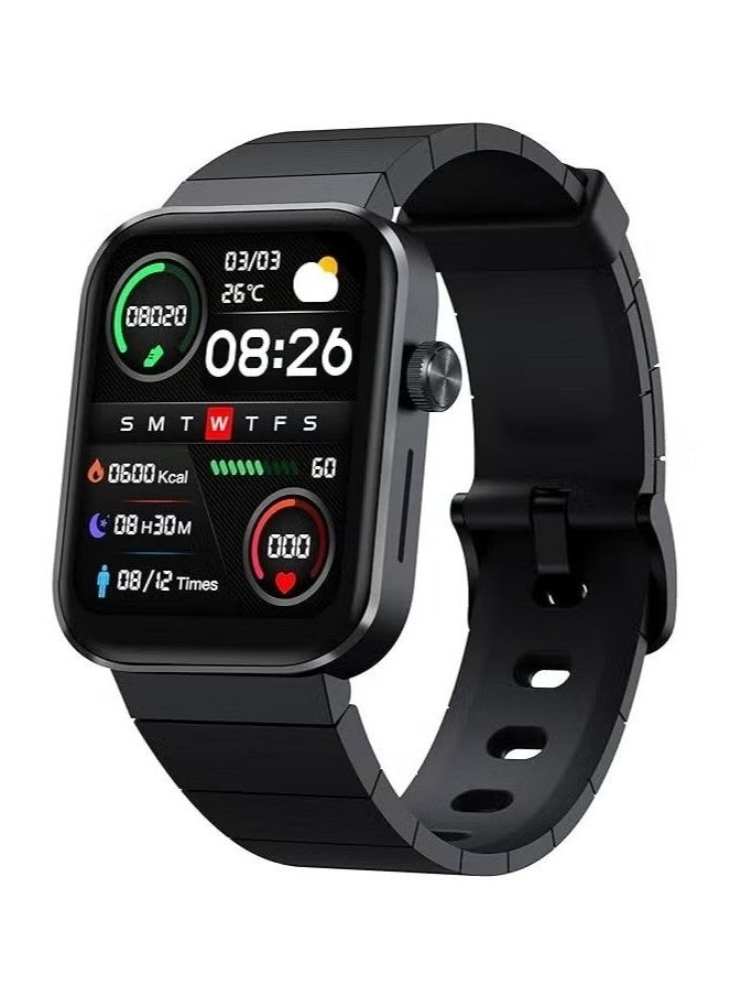 Mibro T1 Smart Watch with Bluetooth Call, 1.6-inch AMOLED HD Display, Health Tracking & 20 Sport Modes - Black - Image 1