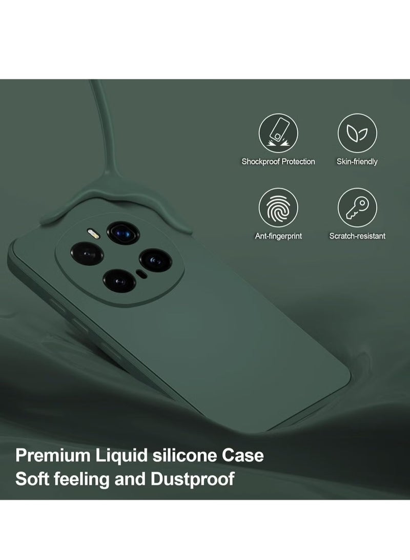 ELTRAZONE Soft Silicone Case for Honor Magic 7 Pro 5G (6.8-Inch) – Ultra-Thin, Shockproof & Anti-Scratch Protective Cover with Camera Protection, Flexible TPU, Durable & Lightweight Design – Green - Image 3