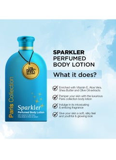 Paris Collection Sparkler Perfume Body Lotion Unisex 400ml  - Image 2