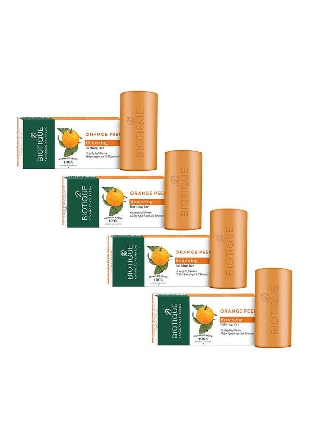 Biotique Bio Orange Peel Revitalizing Body Soap 150 G Pack Of 4  - Image 2