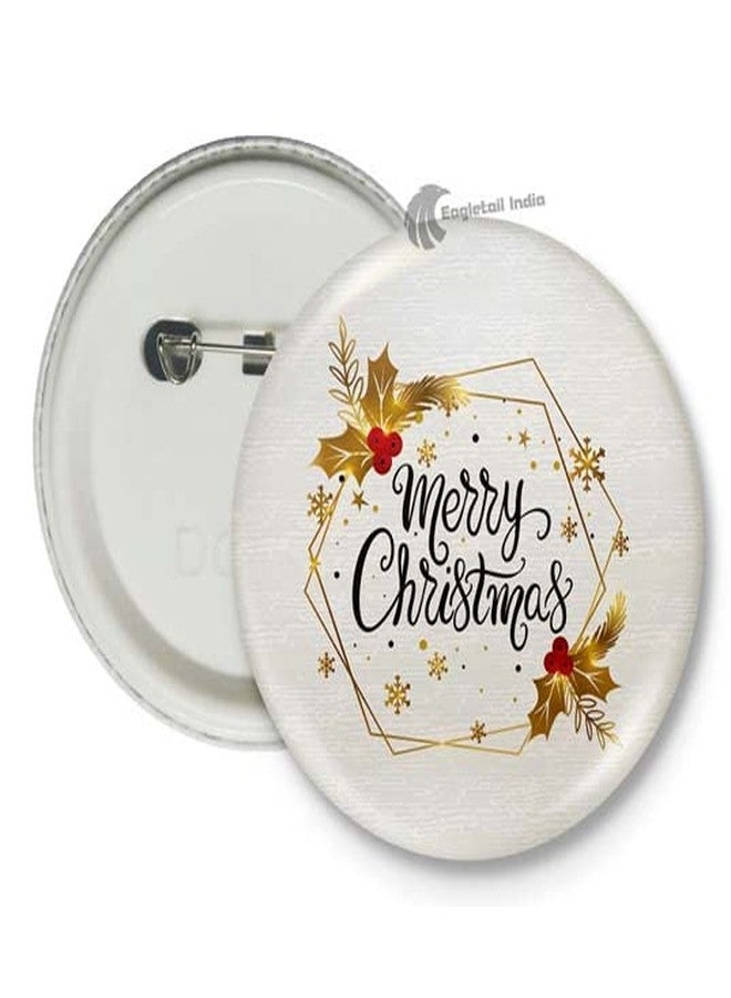 Eagletail India Merry Christmas #183 Pin Badge (Pack of 9, 58mm) - Image 3