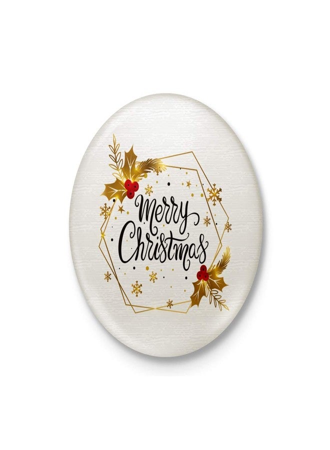 Eagletail India Merry Christmas #183 Pin Badge (Pack of 9, 58mm) - Image 1