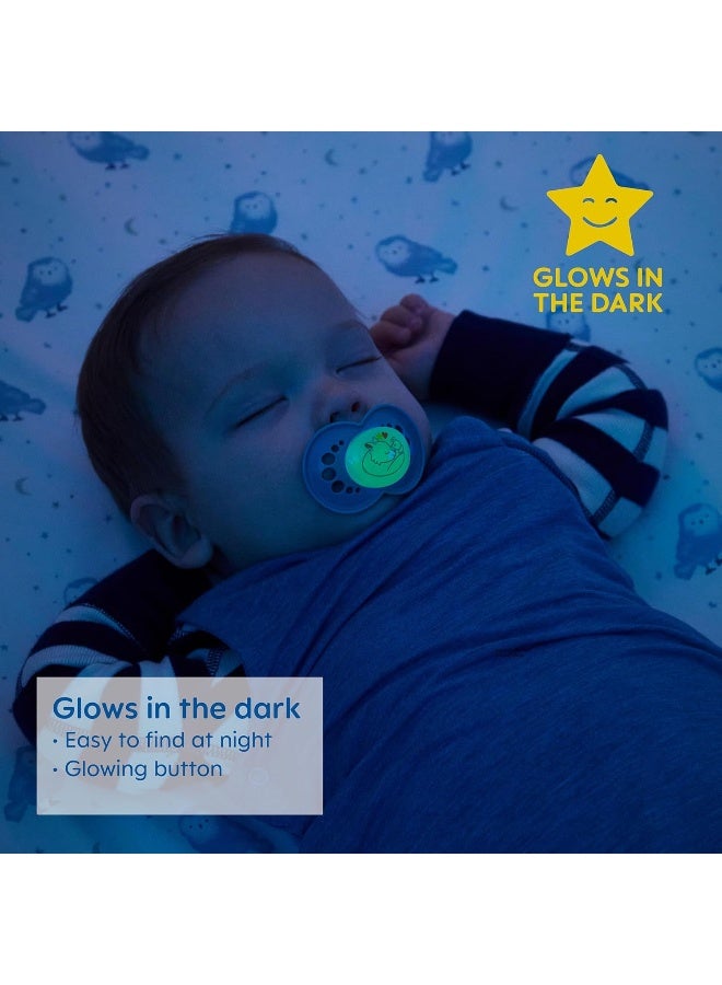 MAM Day & Night Pacifiers, Glow in The Dark Pacifier for Breastfed Babies, 16+ Months, Boy - Image 5