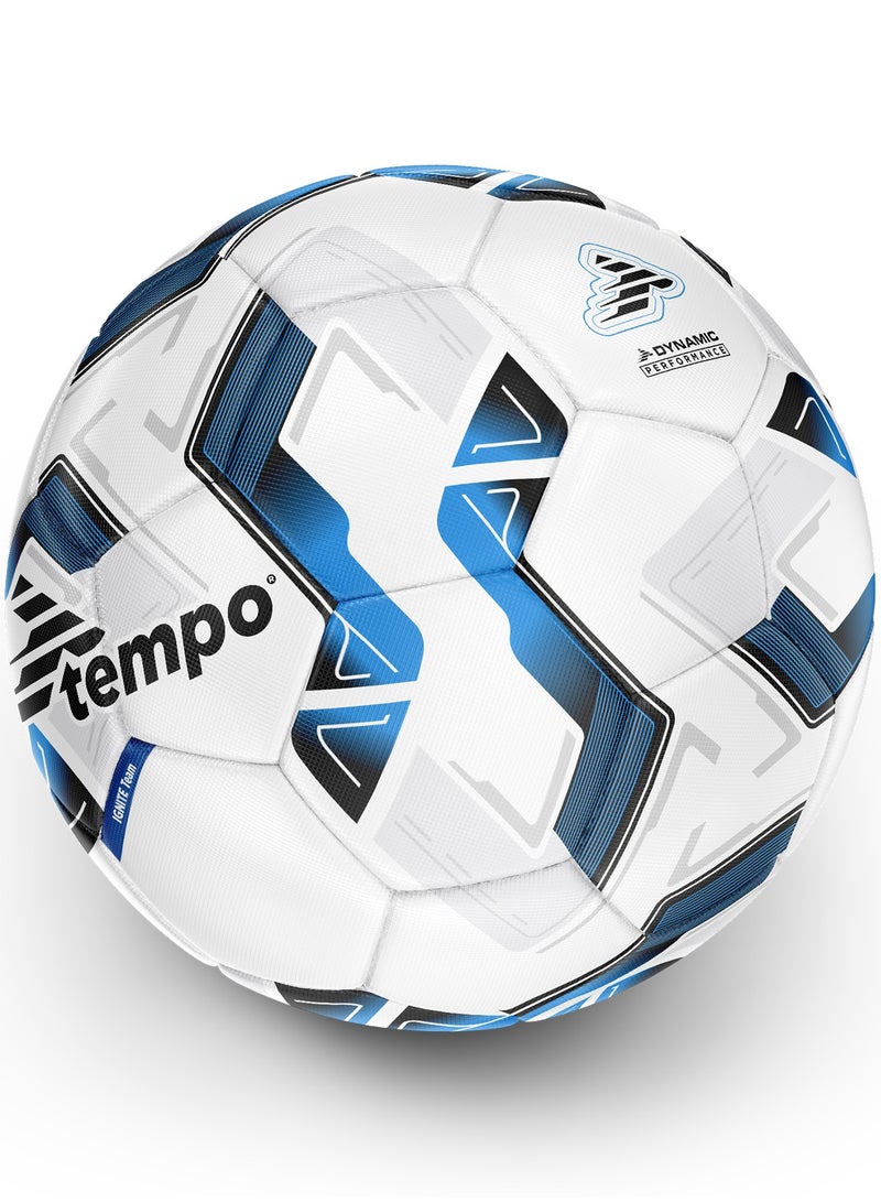 IGNITE Team White/Blue Football Size 3