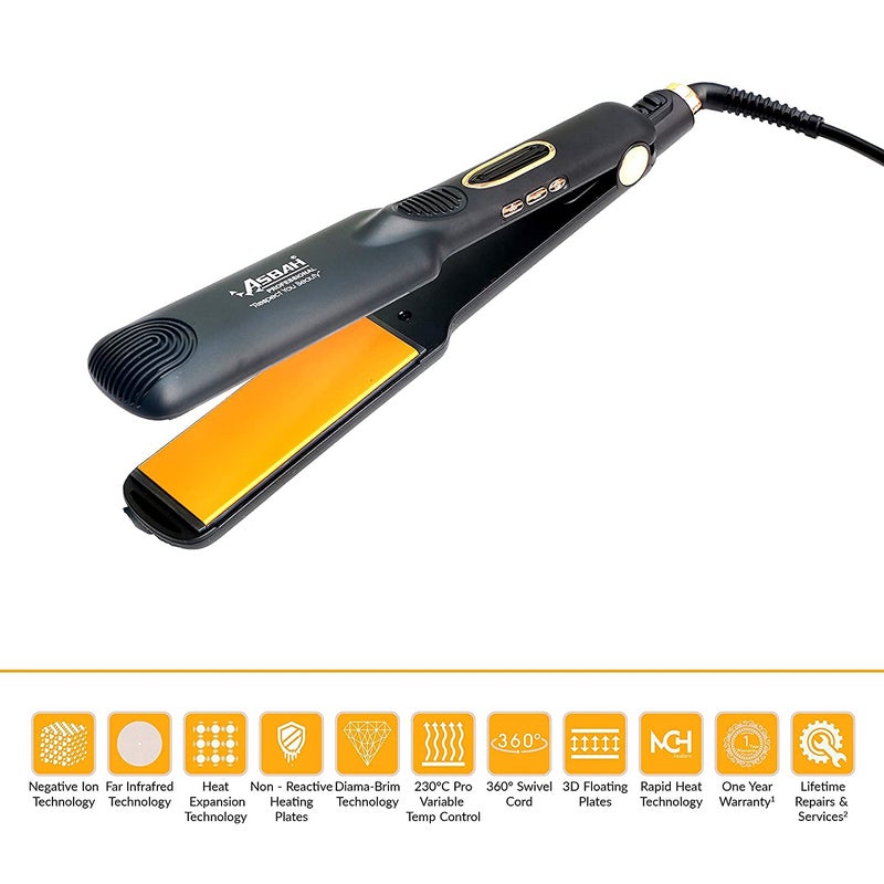 ASBAH Asbah Professional Dzara Hair Straightener with 3D Floating Plates Rapid Heat Technology One Year Warranty Lifetime Repair Services Multicolor  - Image 2