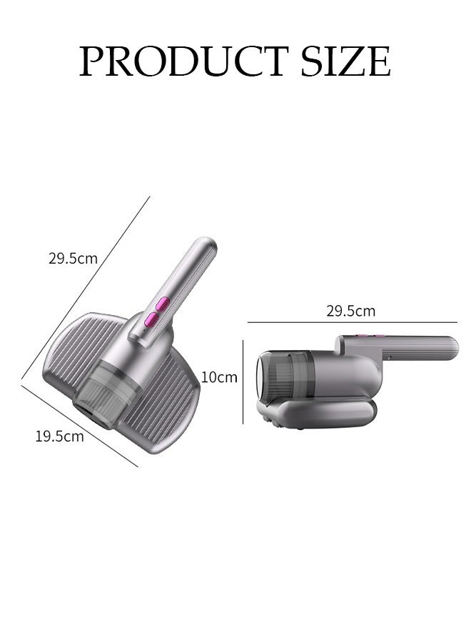 DUNISO مكنسة كهربائية للمراتب، محمولة بالأشعة فوق البنفسجية، أداة إزالة العث، أداة إزالة العث اللاسلكية، آلة تنظيف للوسائد، ملاءات المراتب، الأرائك، الألعاب القطيفة والأسطح القماشية الأخرى - Image 4