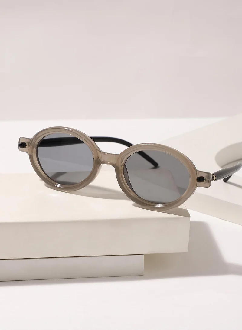 صوص هاوت نظارة شمسية بعدسات بيضوية كامل الحواف مع حماية من الأشعة الشمسية للنساء