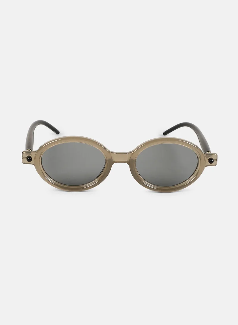 صوص هاوت نظارة شمسية بعدسات بيضوية كامل الحواف مع حماية من الأشعة الشمسية للنساء