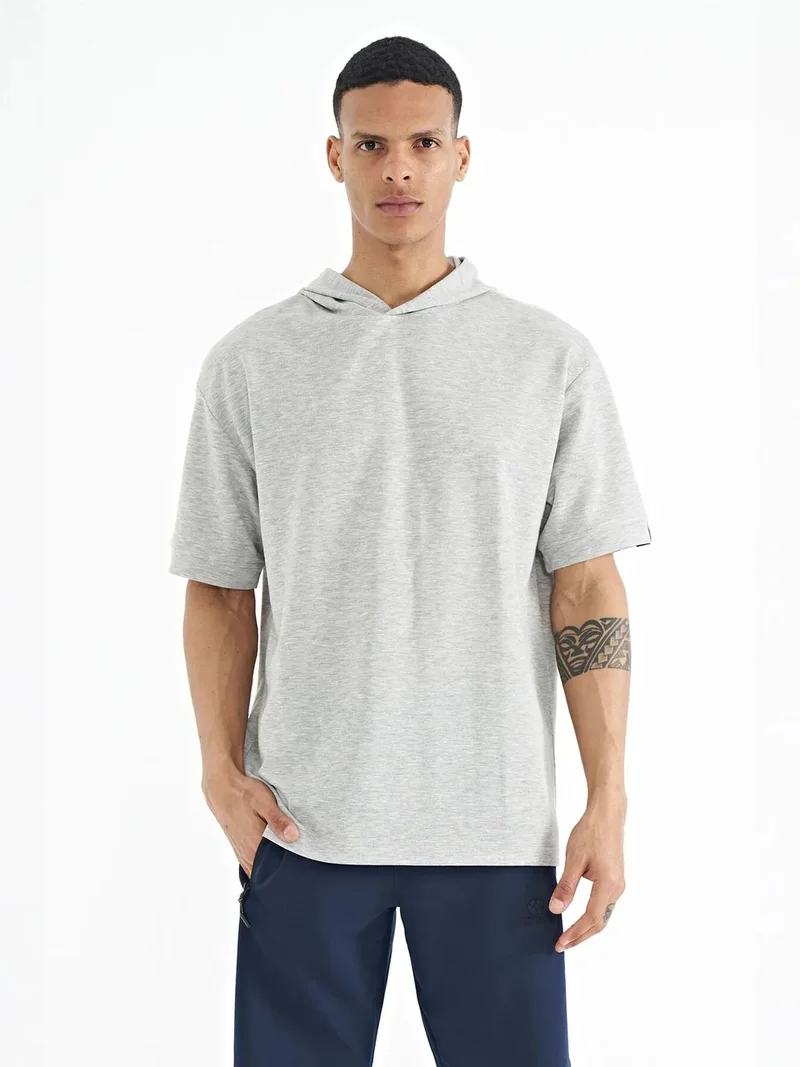 تومي لايف TOMMY Oversized Hooded Short-sleeve T-shirt