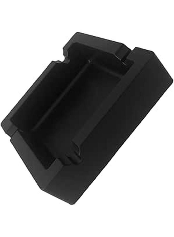 Large Black Silicone Ashtray High Temperature Resistant Square Cigarette Butt Container for Home Hotel Use - Image 1
