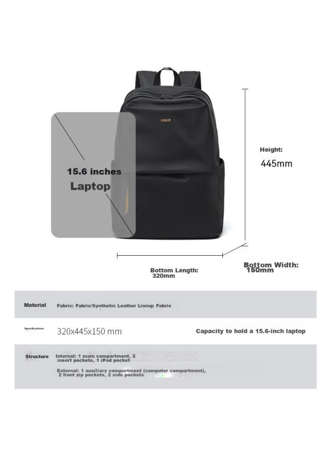 Golf Backpack For Men, Travel Backpack, 15.6-inch Laptop Bag, Student Schoolbag, Multi-compartment Commuter Business Travel Backpack - Image 5