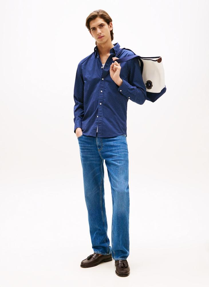 تومي هيلفيغر قميص بوبلين بقصة عادية - Image 3