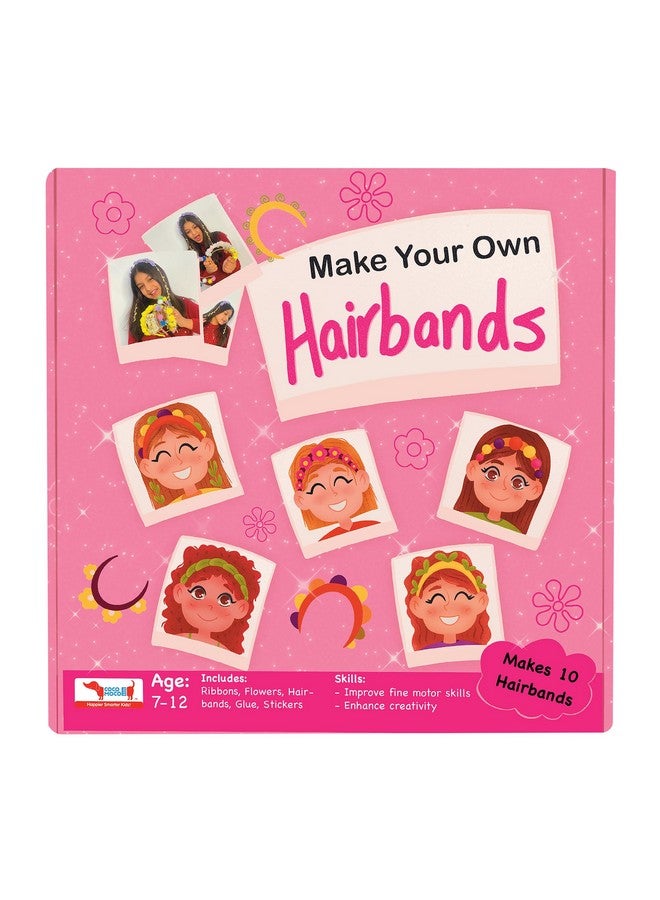 COCOMOCO KIDS Make Your Own Hairbands Diy Art And Craft Kit For Girls, Make 10 Hair Bands Activity Kit For Girls, Gifts For Girls Ages 5 To 7 Years, 6 To12 Years - Image 1
