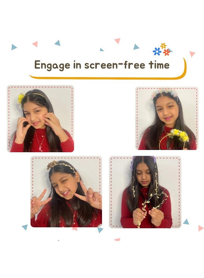 COCOMOCO KIDS Make Your Own Hairbands Diy Art And Craft Kit For Girls, Make 10 Hair Bands Activity Kit For Girls, Gifts For Girls Ages 5 To 7 Years, 6 To12 Years - Image 4