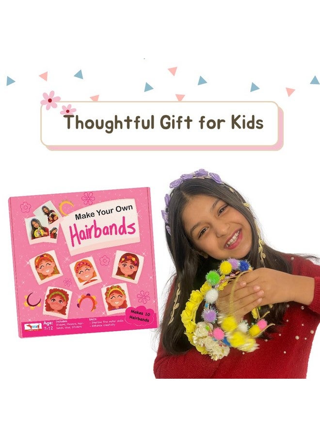 COCOMOCO KIDS Make Your Own Hairbands Diy Art And Craft Kit For Girls, Make 10 Hair Bands Activity Kit For Girls, Gifts For Girls Ages 5 To 7 Years, 6 To12 Years - Image 5