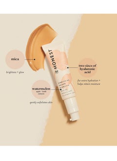 Honest Honest Beauty Everything Glow Primer for All Skin Types | Preps, Brightens, + Hydrates Skin | 2 Types of Hyaluronic Acid, Watermelon + Apple Extracts | EWG Verified, Vegan + Cruelty Free | 1 fl oz  - Image 2