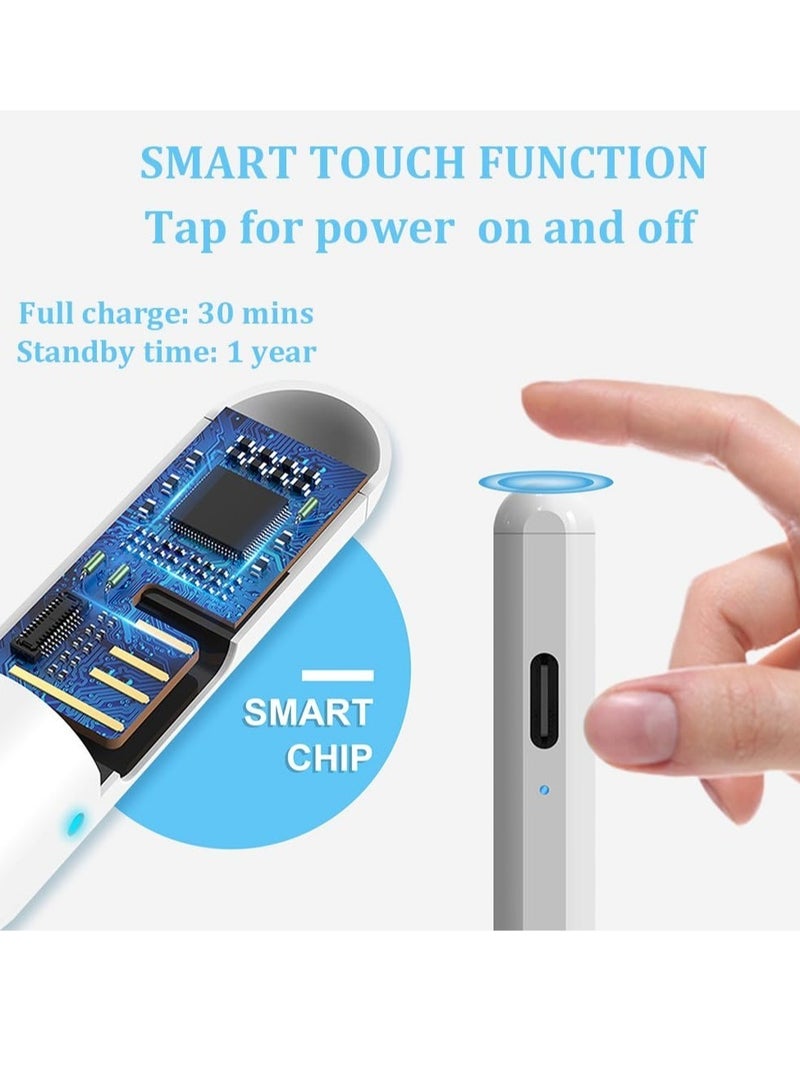 إلترازون Stylus Pen for iPad Pencil 2nd Generation [Wireless Charging/Palm Rejection/Tilt Sensitive for Apple iPad Pro 1/2/3/4/5th 11/12.9inch,iPad Air 4/5th,iPad Mini 6th Active  Pen - Image 2