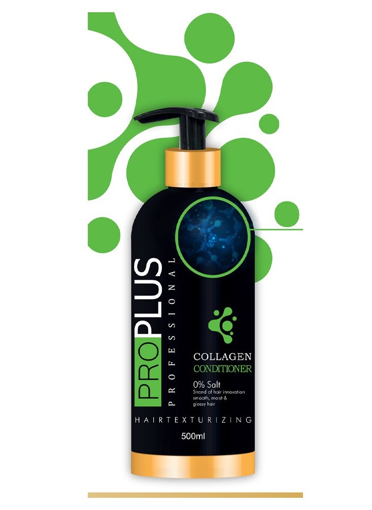 Pro Plus Professional - Brazilian Collagen Conditioner for Protein and Keratin Treated Hair Free of Sodium and Sulfates - Image 1
