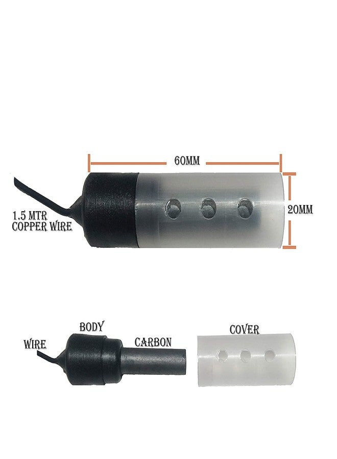 Microtail 3 Nos. Carbon Sensors with 1.5 Meter Wire Attached for Water Level Controller and Indicator (White) - Image 2