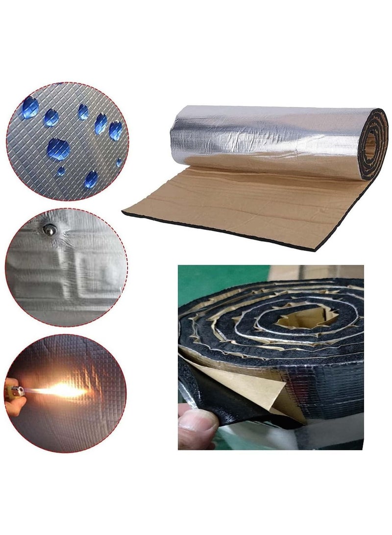 Premium 10mm Car Sound Deadening Mat Roll 500x2000mm Butyl Rubber Self-Adhesive Heat Insulation Pad for Noise Vibration Damping, Moisture Proof Waterproof Acoustic Insulation - Image 3