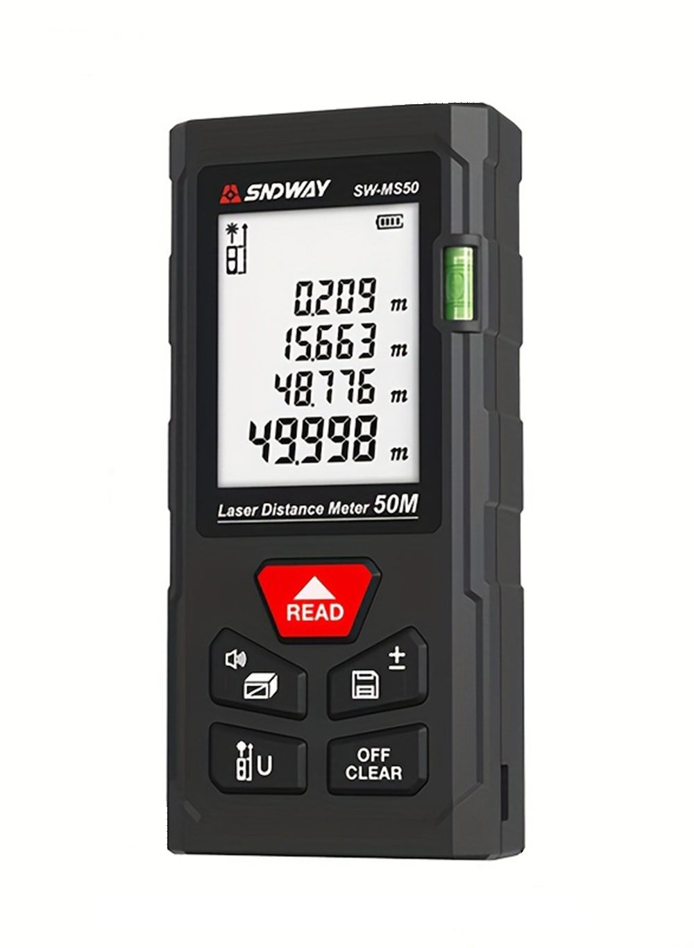 Laser Measure 50M, Ft/in/M Unit Switch Digital Laser Tape Measure, LCD Backlit Laser Distance Measure Pythagorean Mode Area and Volume Measuring,Industrial Measuring Tool Laser Measurement Tool