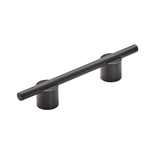 Amerock Cabinet Pull Matte Black 334 inch 96 mm Center to Center Transcendent 1 Pack Drawer Pull Drawer Handle Cabinet Hardware - Image 1