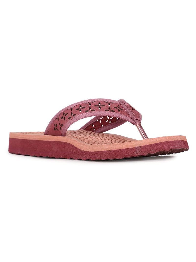 Bata womens NEW SUNDROP MAROON Flip Flops - 4 UK (5715741) - Image 1