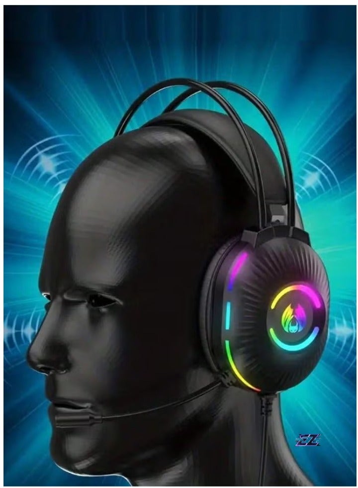 ELTRAZONE Cross-Border Exclusive PC Gaming Headset, Head-Mounted with Shocking Bass, Sound Location Recognition, E-Sports Noise Reduction, and Enhanced Audio for Immersive Gaming Experience - Image 1