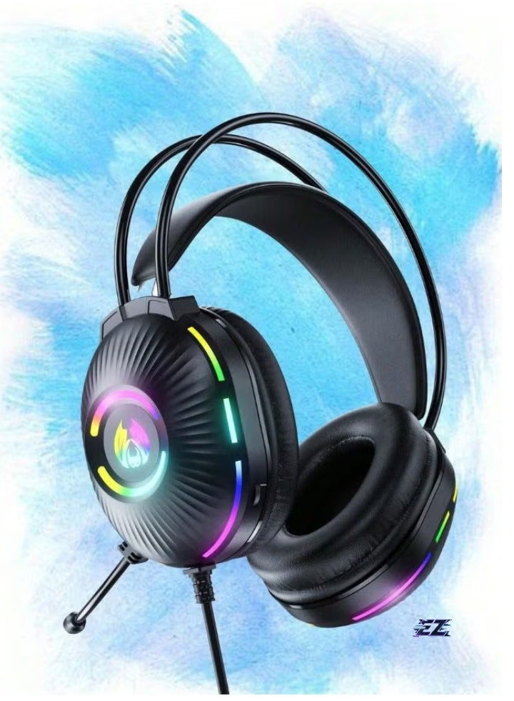 ELTRAZONE Cross-Border Exclusive PC Gaming Headset, Head-Mounted with Shocking Bass, Sound Location Recognition, E-Sports Noise Reduction, and Enhanced Audio for Immersive Gaming Experience - Image 2