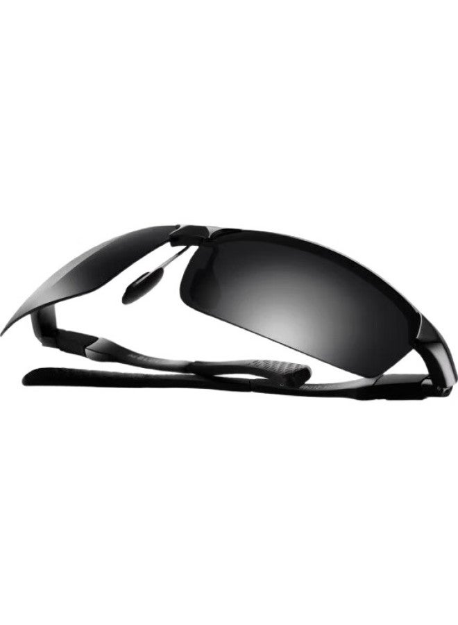 Boshide Driving Sunglasses Fishing Glasses Polarized Sunglasses Men Outdoor Riding Driving Glasses Black Frame - Image 3