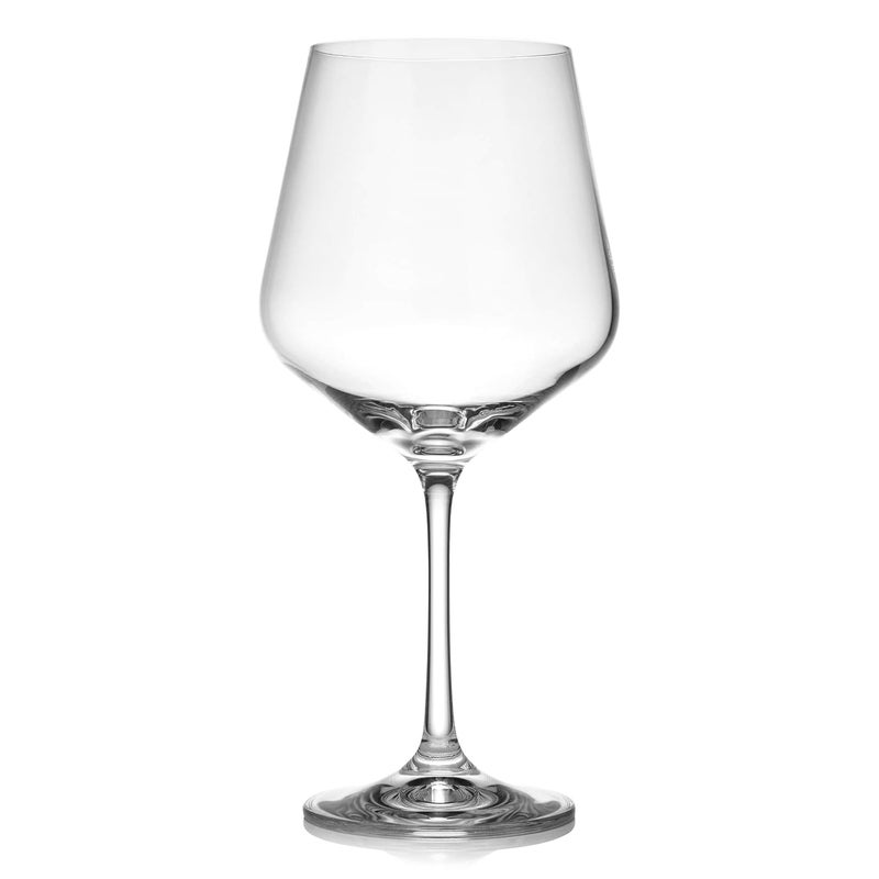 Red Vanilla Bohemia Crystal Sandra Wine Glass 570 Ml Set of 6pcs - Image 1