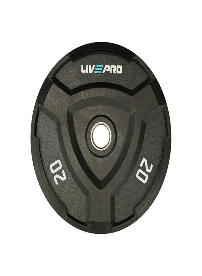 ليف برو قرص مطاطي ممتص للصدمات 20 كجم أسود Lp8022 - 20 (العلامة التجارية: Liveup) - Image 1