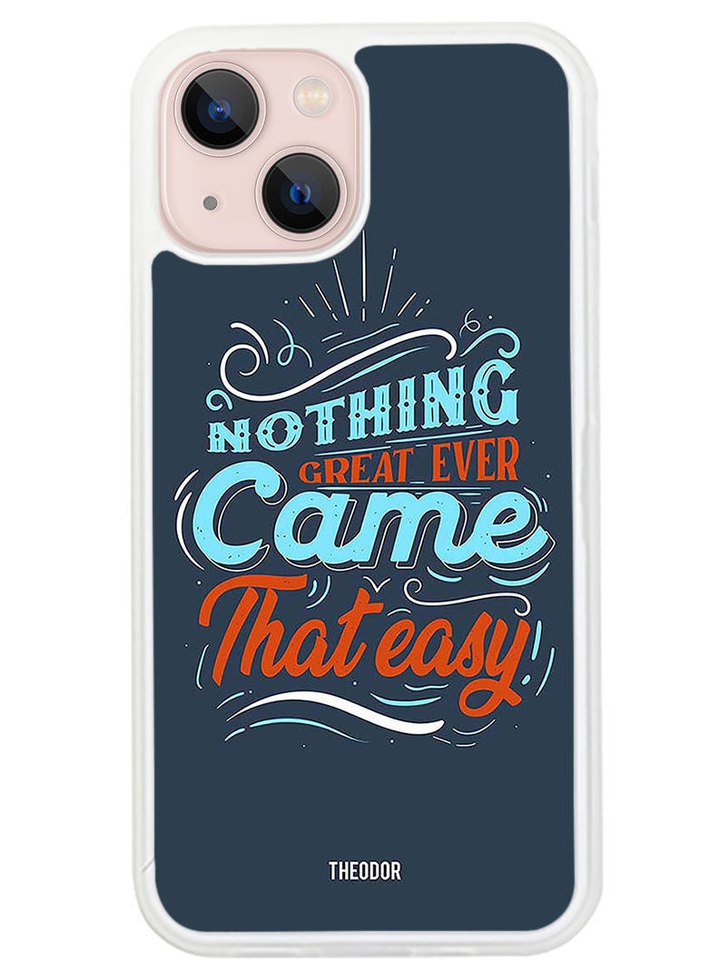 Theodor Protective Case Cover For APPLE IPHONE 14 Nothing Great(White Bumper) - Image 1