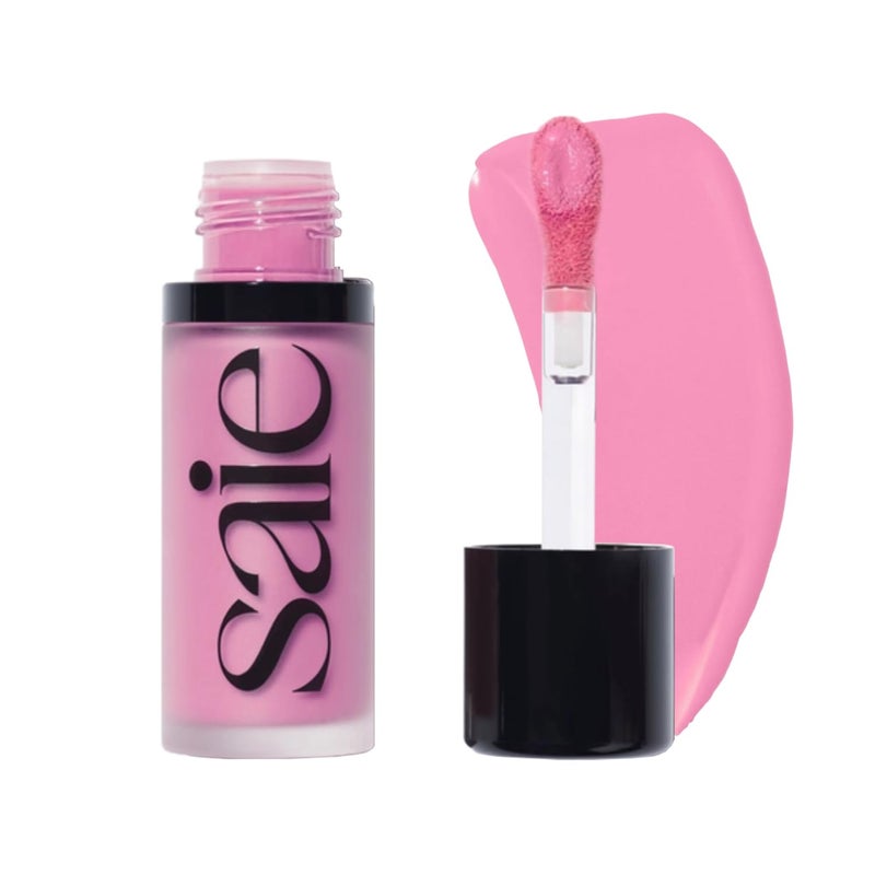 Saie Dew Liquid Blush for Cheeks - Hydrating Cream Blush Stick with a Blendable + Buildable Formula - Skincare Infused Dewy Cheek Tint for a Natural Flush - Glowy Makeup Essential - Baby (.40 oz) - Image 1