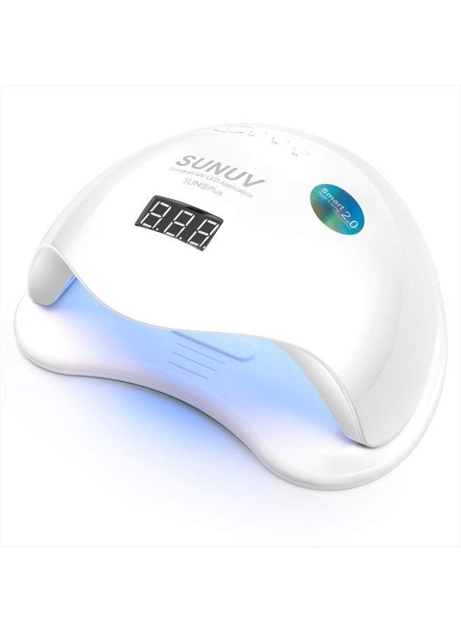 SUNUV - UV LED Nail Lamp, UV LED Nail Polish Dryer Professional Gel Machine for Manicure and Pedicure with Sensor and 4 Timers 48W SUN5Plus Gift for Girls Women - Image 1