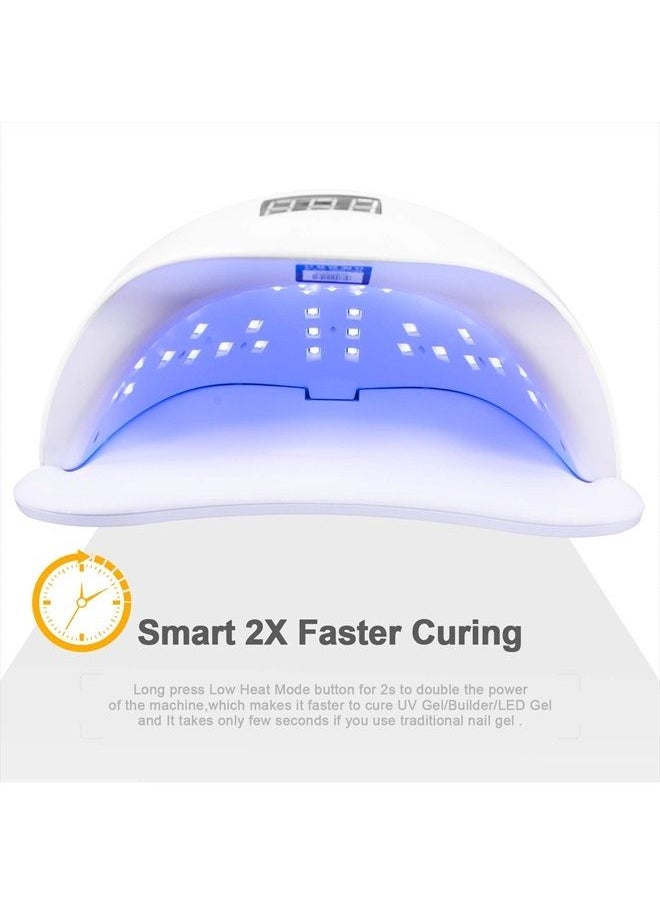 SUNUV - UV LED Nail Lamp, UV LED Nail Polish Dryer Professional Gel Machine for Manicure and Pedicure with Sensor and 4 Timers 48W SUN5Plus Gift for Girls Women - Image 1
