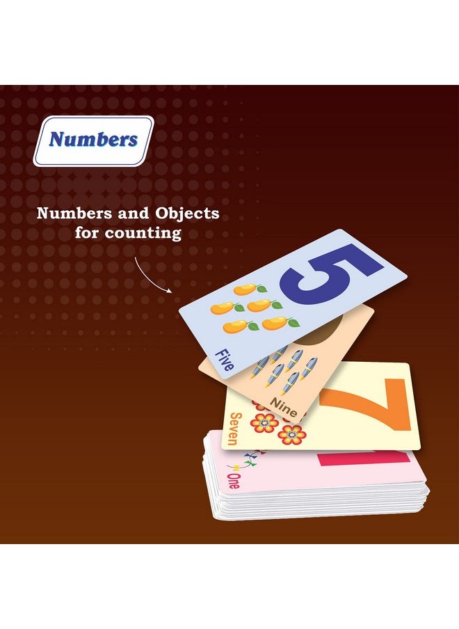 Bookworm Bookworm Flash Cards for Kids | Fun & Educational Numbers & Alphabets Set for Early Childhood Learning - Perfect for Ages 1-6 (18 Cards)  - Image 2