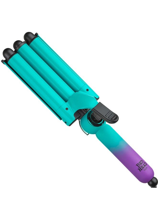 BED HEAD Wave Affair Jumbo 3 Barrel Hair Waver | Quick Styling, Serious Hold, & Less Heat Damage | Heat Protectant Glove Included for Easy, Custom Styling  - Image 1