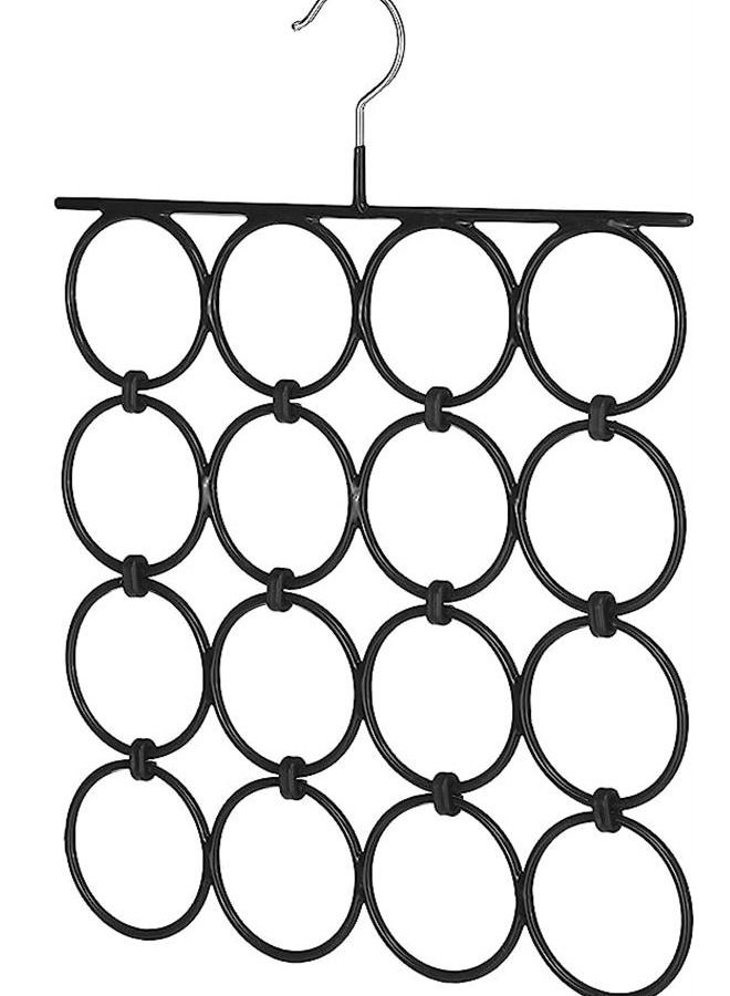 Folding Scarf/Accessory Hanger, Black & Chrome - Image 1